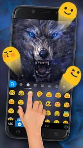 Cruel Night Wolf Keyboard Them screenshot 2