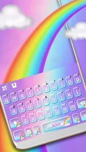 Cute Colourful Rainbow Keyboar screenshot 0