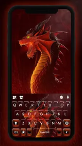Fierce Red Dragon Keyboard Bac screenshot 0