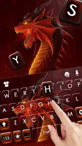 Fierce Red Dragon Keyboard Bac screenshot 1