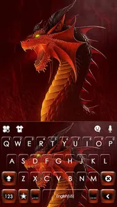 Fierce Red Dragon Keyboard Bac screenshot 4
