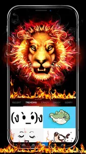 Fire Roar Lion Theme screenshot 3