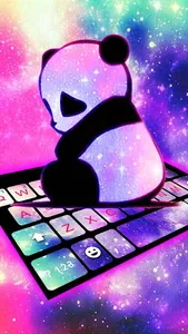 Galaxy Baby Panda Keyboard The screenshot 1