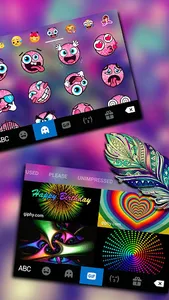 Galaxy Feather Keyboard Theme screenshot 3