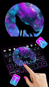 Galaxy Howling Wolf Keyboard B screenshot 1