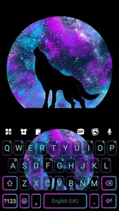 Galaxy Howling Wolf Keyboard B screenshot 4