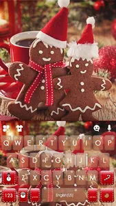 Gingerbread Man Keyboard Backg screenshot 4