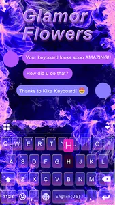 Glamor Flowers Keyboard Theme screenshot 0