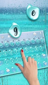 Glass Water Keyboard Theme screenshot 0