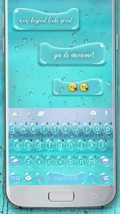 Glass Water Keyboard Theme screenshot 1