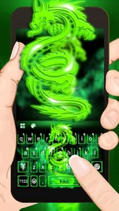 Green Neon Dragon Keyboard The screenshot 0