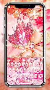 Luxury Floral Butterfly Keyboa screenshot 0