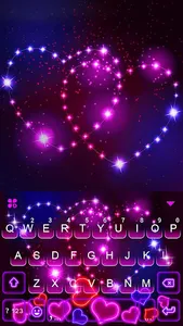 Neon Hearts Gravity Keyboard T screenshot 4