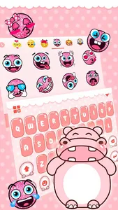 Pink Cute Hippo Theme screenshot 4