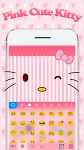 Pink Cute Kitty Theme screenshot 0