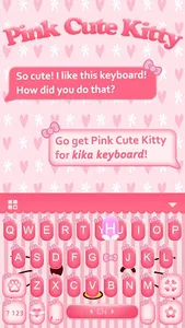 Pink Cute Kitty Theme screenshot 2