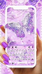 Purple Lux Butterfly Theme screenshot 0