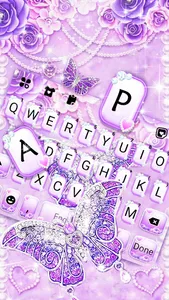 Purple Lux Butterfly Theme screenshot 1