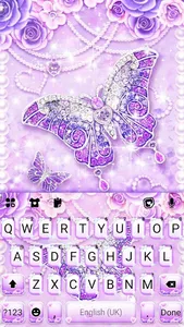 Purple Lux Butterfly Theme screenshot 4