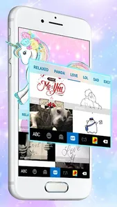 Rainbow Cute Unicorn Keyboard  screenshot 3
