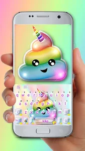 Rainbow Unicorn Poop Keyboard  screenshot 0