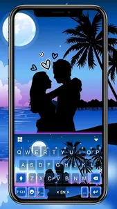 Romantic Beach Love Keyboard B screenshot 0