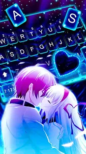 Romantic Neon Kiss Theme screenshot 1