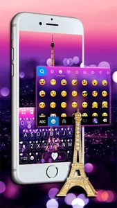 Romantic Paris Night Keyboard  screenshot 1