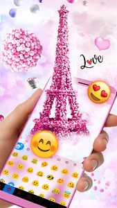 Romantic Paris Tower Theme screenshot 2