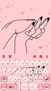 Hands Love Keyboard Theme screenshot 4