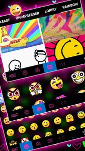 Shiny Neon Hearts Theme screenshot 3