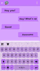 Simple Purple SMS Theme screenshot 4