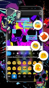 Paintball Skul Keyboard Backgr screenshot 1