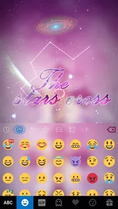 The Stars Cross Kika Keyboard screenshot 2