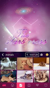 The Stars Cross Kika Keyboard screenshot 3
