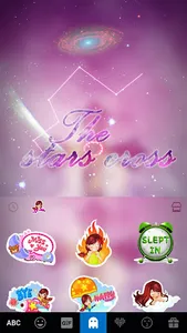 The Stars Cross Kika Keyboard screenshot 4
