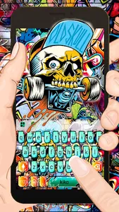 Skull Skate Graffiti Theme screenshot 0