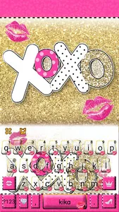 XOXO Sweet Girlish Keyboard Th screenshot 0