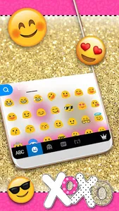 XOXO Sweet Girlish Keyboard Th screenshot 2