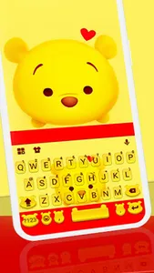 Yellow Bear Keyboard Theme screenshot 0