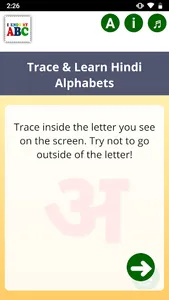 Trace & Learn Hindi Alphabets screenshot 0