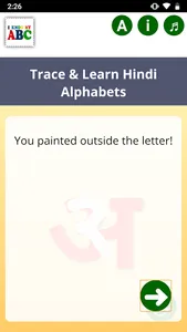 Trace & Learn Hindi Alphabets screenshot 2