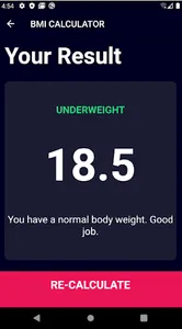 BMI Monitor screenshot 2