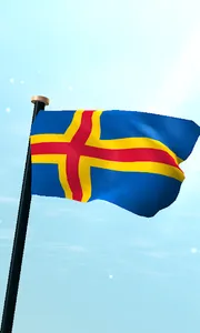 Åland Islands Flag 3D Free screenshot 0