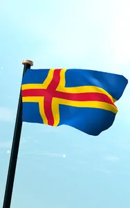 Åland Islands Flag 3D Free screenshot 5