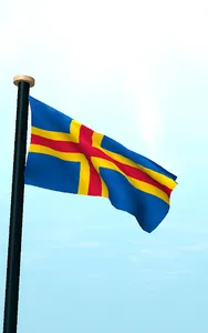 Åland Islands Flag 3D Free screenshot 6