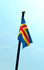 Åland Islands Flag 3D Free screenshot 7