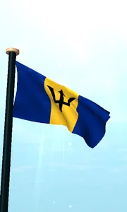 Barbados Flag 3D Free screenshot 1