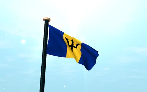 Barbados Flag 3D Free screenshot 11