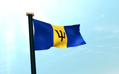 Barbados Flag 3D Free screenshot 13